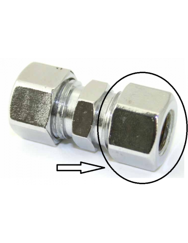 Union nut for airtight 8 mm 3 Pieces