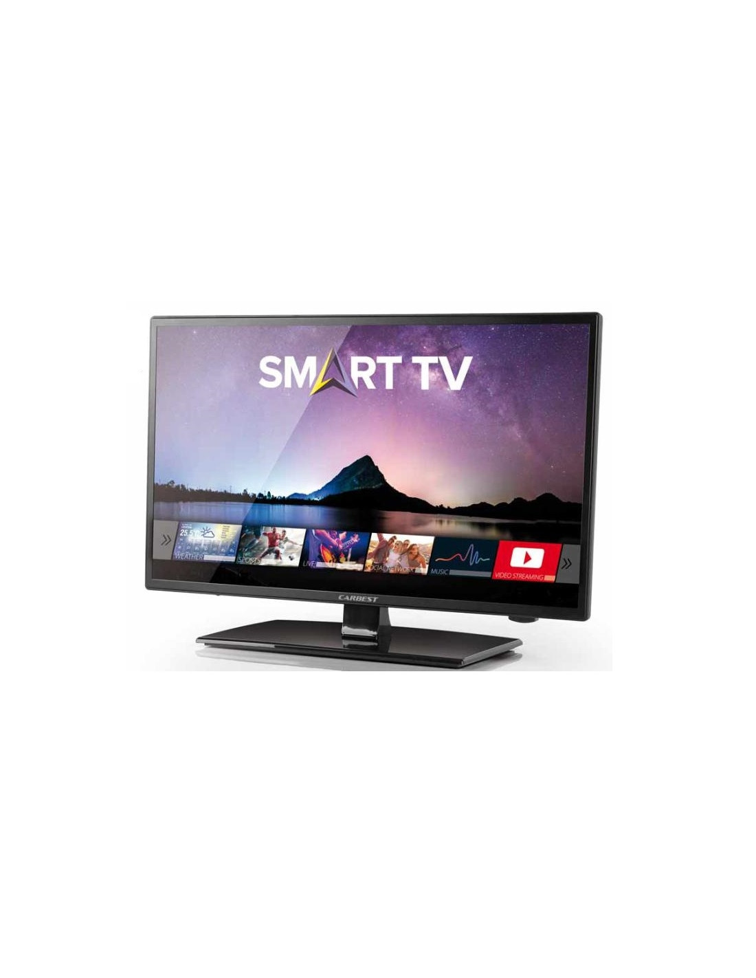 Televisor Smart TV de 19 Pulgadas (47 cm). con Adaptador de 12v y