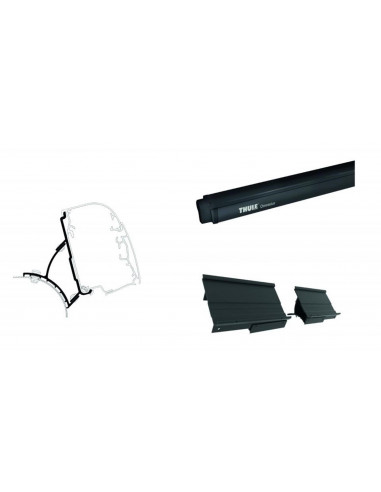 Toldo Thule 4900 2.60 mtros antracita adaptador VW T5 T6