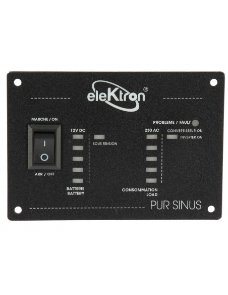 Convertisseur et panneau de commande Pure Line Elektron Sinus