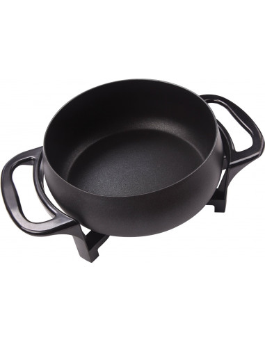 Pot, non-stick and ecological electric casserole