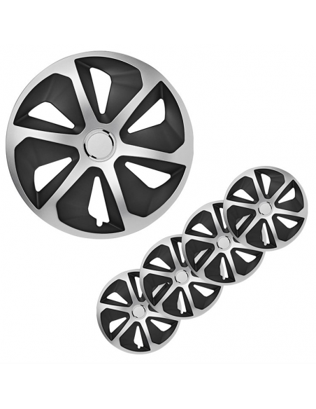 Conjunto de tapacubos para rueda modelo Roco 16 pulgadas x4