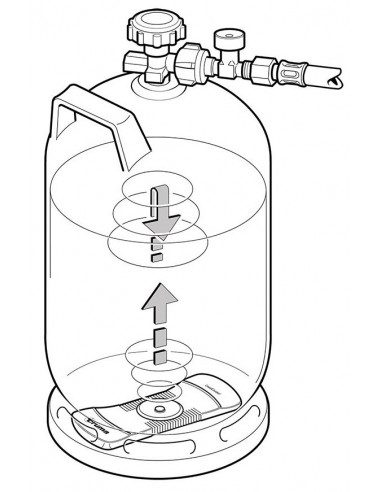 Capteur de niveau de remplissage Truma LevelControl bouteille de gaz
