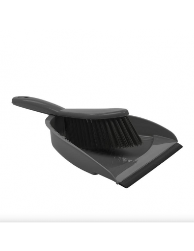 Pelle à poussière avec pelle en métal taille bois et brosse à main  Bl.L230xW240mm