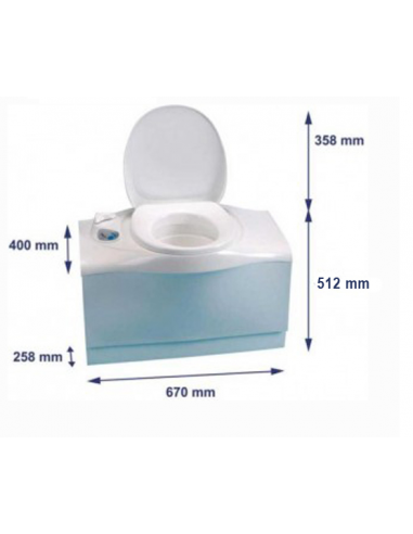 Wc fisso Thetford C403 L Versione sinistra