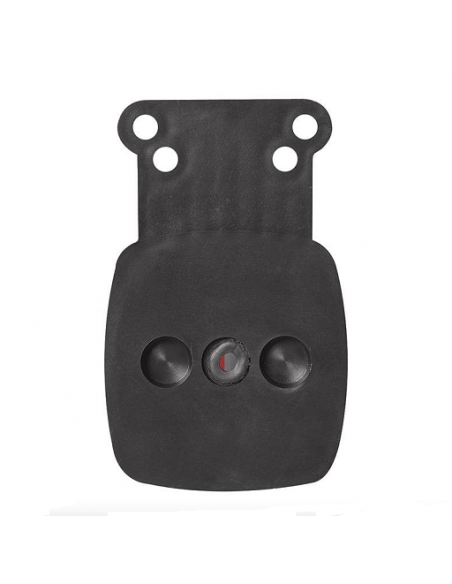Red/white clearance light 92x42mm with reflectors on bracket