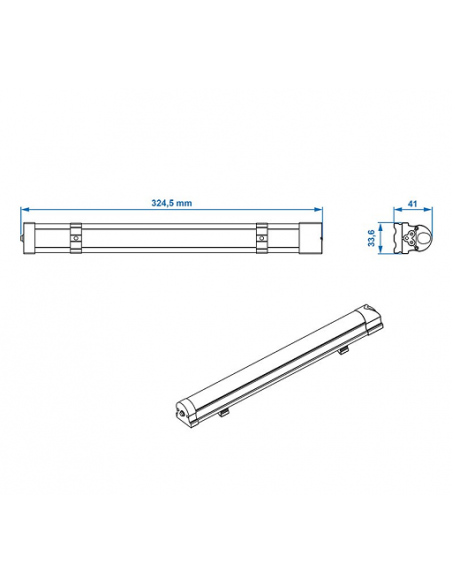 Lineares LED-Licht 42 LEDs mit 12 V, 200 lm