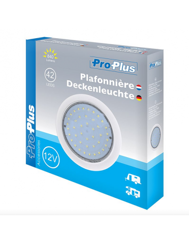 Plafonnier circulaire 42-leds 12V 840lm