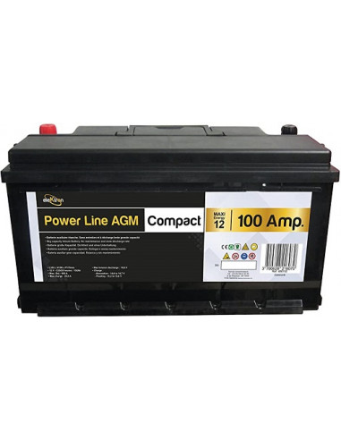 Batterie AGM compacte de 100 Ah