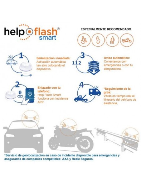 Luz de emergencia V16 DGT, Help Flash