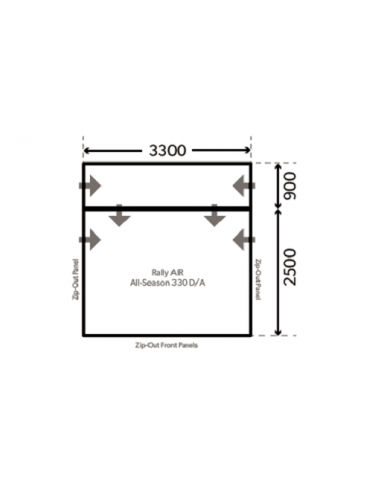 Anteprima per Autocaravan Rally Air Pro 330 D/A (Autostrada Away) Kampa Offerta!