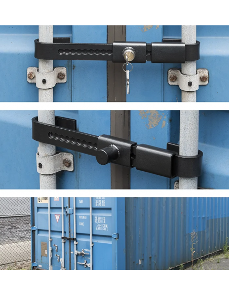 Sicherheitszubehoer-containerschloesser schloss für transporter montiert  auf anhängerkupplung