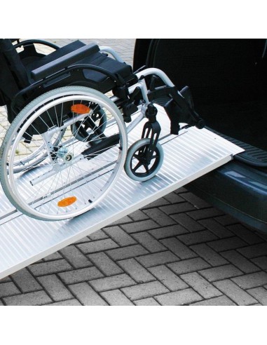 Rampe de fauteuil roulant pliable charge max. 270 Kg alu noir
