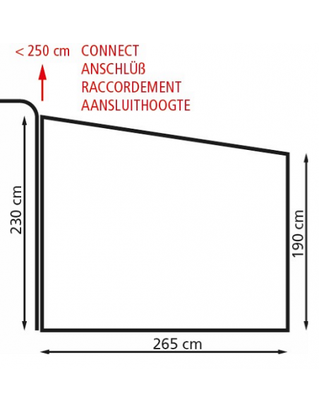 Toldo universal de aire Genua con paneles laterales y frontal EuroTrail
