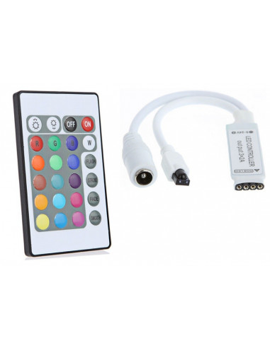 Dimmer controller for rgb led strips with remote control