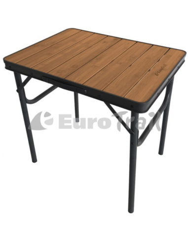 Mesa plegable y regulable de bambú Arsoli 60 x 45cm Eurotrail