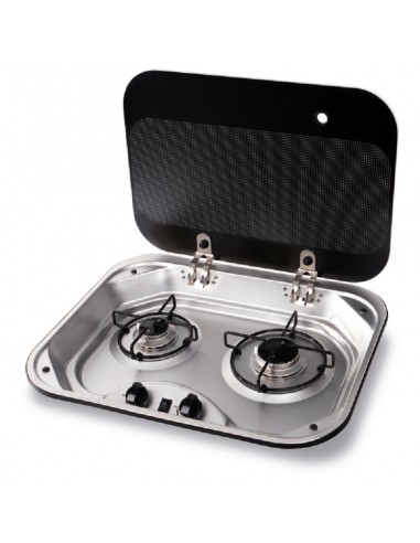 Gas cooker with 2 burners. carbest