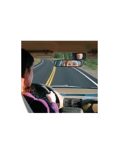 Interior glass suction cup mirror
