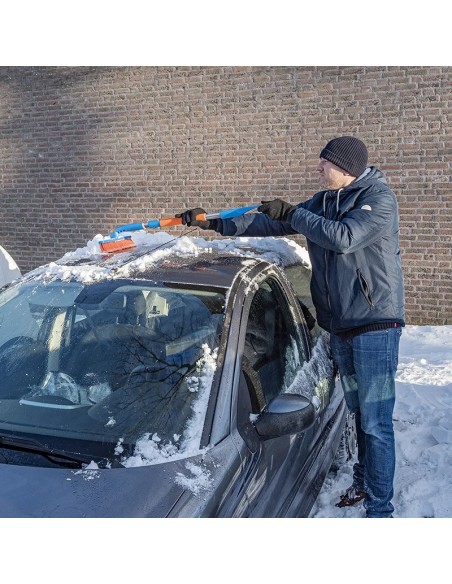 Cepillo para nieve con rasqueta de hielo+mango telescópico ProPlus
