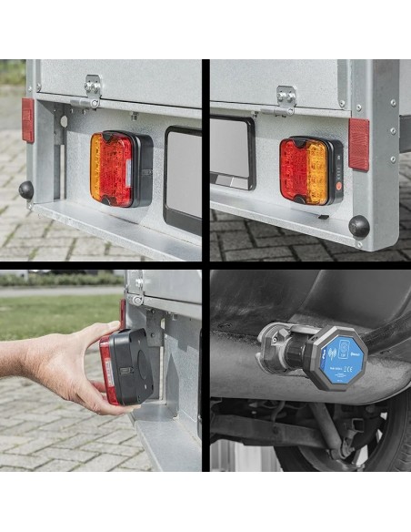 LED lights trailer magnets wireless Bluetooth 13 poles