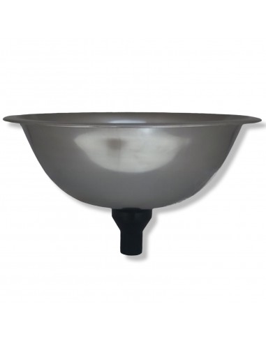 Lavabo fregadero redondo de acero/inox 24 cm ø y desague 25mm