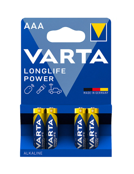 Pack de 4 pilas Varta AAA