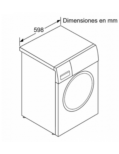 Lavadora Carga Frontal Siemens 9 Kg Con 13 Programas 1200 Rpm Blanco