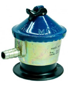 ADAPTADOR DE GAS PARA BOMBONA BUTANO REPSOL-CAMPSA A CAMPING GAZ(azul  regulador)