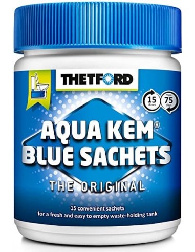 Aqua Kem Blue Sachets Thetford 15 tasche per WC chimico