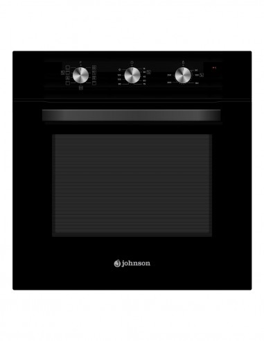 Horno 8 funciones y AquaClean Cristal Negro Johnson