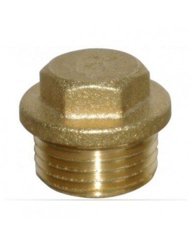 Tapón de latón rosca macho