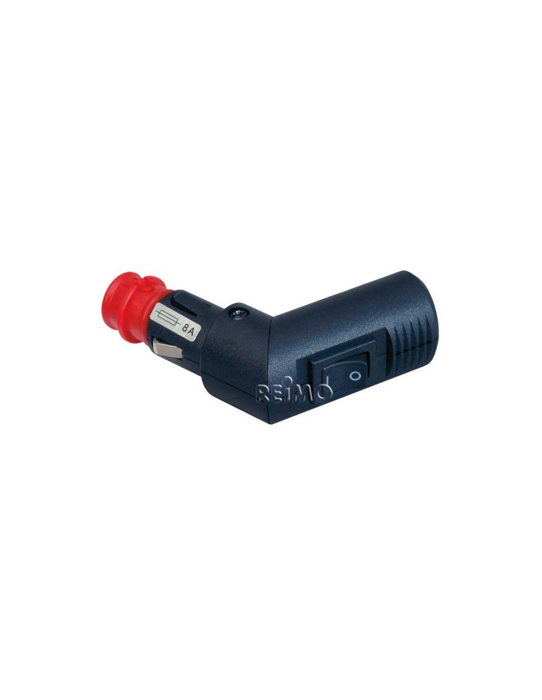 Male cigarette lighter connector with On/Off switch 12 to 24V