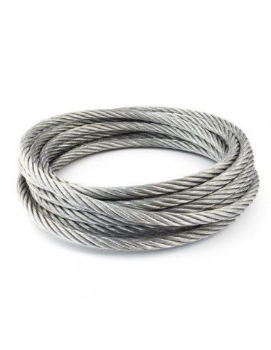 Cable de acero galvanizado. Rollo de 15m