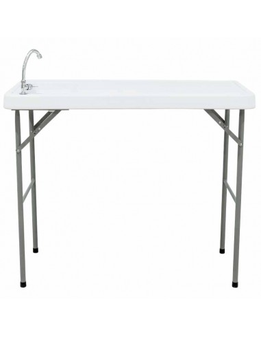 Mesa plegable y fregadero con grifo Piano