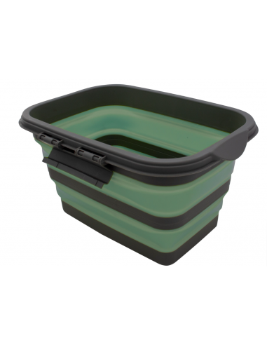 Cesta con tapa plegable color verde