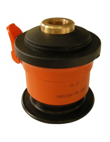 Repsol regulator adapter for standard butane gas to blue bottle thread