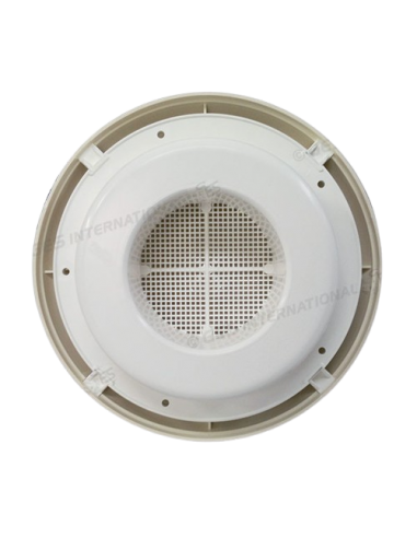 Aireador circular de plástico con mosquitera interna Blanco