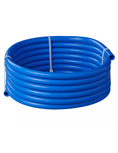 Blue drinking water hose 5,00 m with thickness of 10 x 15 mm