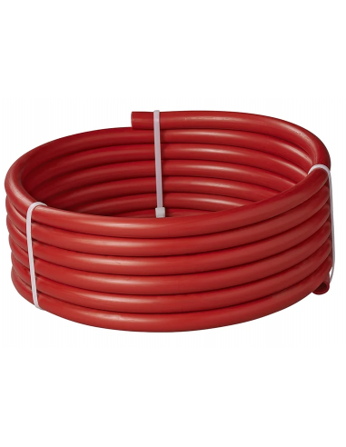 Red drinking water hose 5,00 m with thickness of 10 x 15 mm