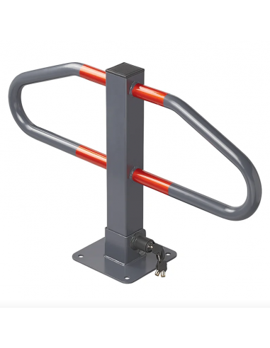 Barrier for parking with integrated lock