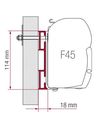 Adaptateur F45 & F70 D Fiamma