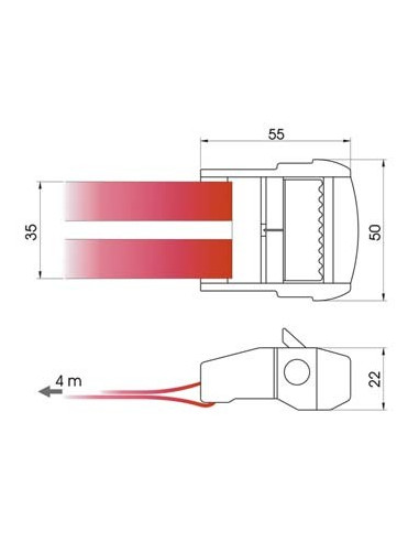 Schnallen-Zurrsystem 900kg 4m