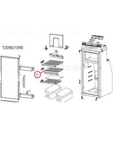 Estante Thetford T2090/T1090 grande