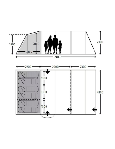 Tienda de camping  Kampa Dometic Coyde 6