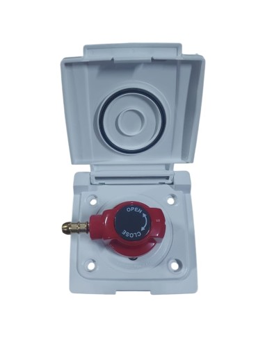 Outer box with gas valve