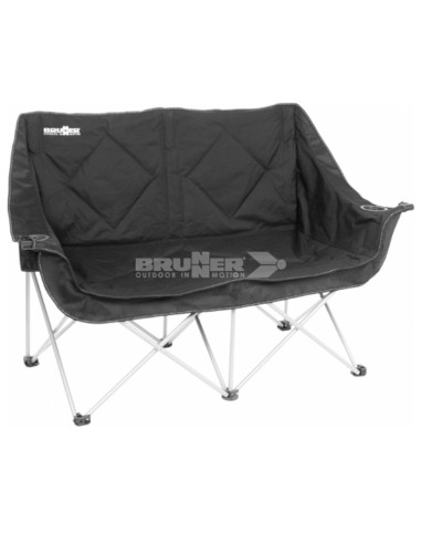 Brunner Sofá dobrável de dois lugares Action Sofa Preto