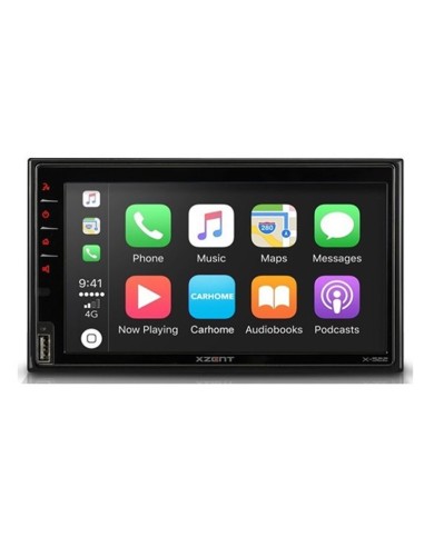 Estação de visualização multimédia Gps 2DIN universal DAB Apple Carplay e Android Auto X-522