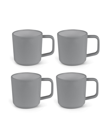 Taza Gris claro 350Ml 4Uds