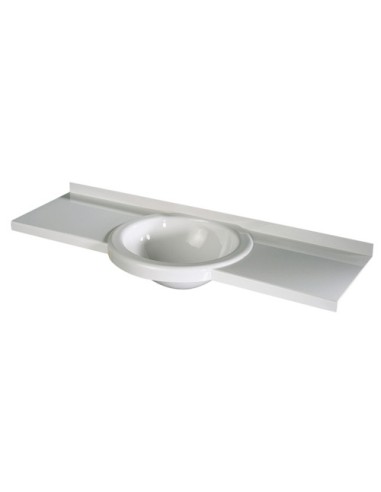 Lavabo de diseño 900 x 270 mm, blanco