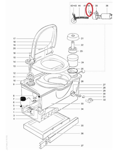 Conector Bomba Wc C2/C3/C4 Thetford